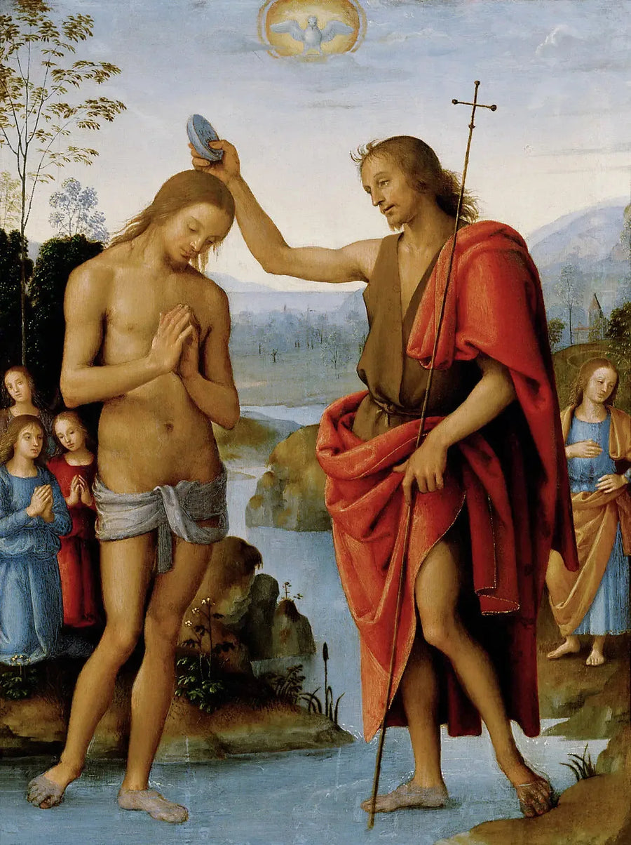 O Batismo de Cristo - Pietro Perugino