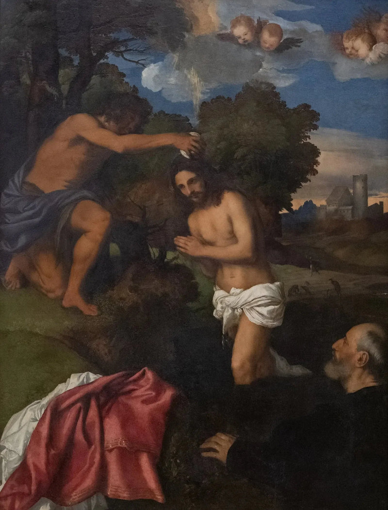 O Batismo de Cristo - Tiziano
