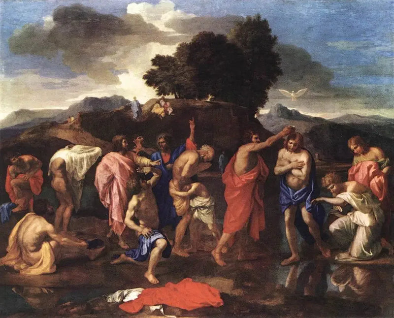 O Batismo - Nicolas Poussin