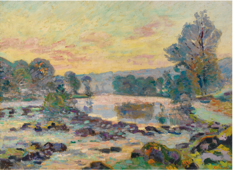 A barragem de Génétin, Crozant - Armand Guillaumin