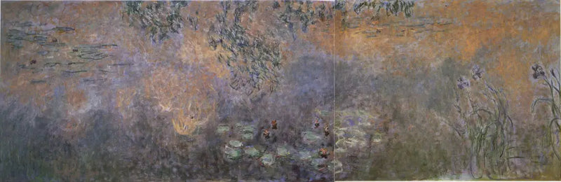 O Lago das Ninféias com Íris - Claude Monet