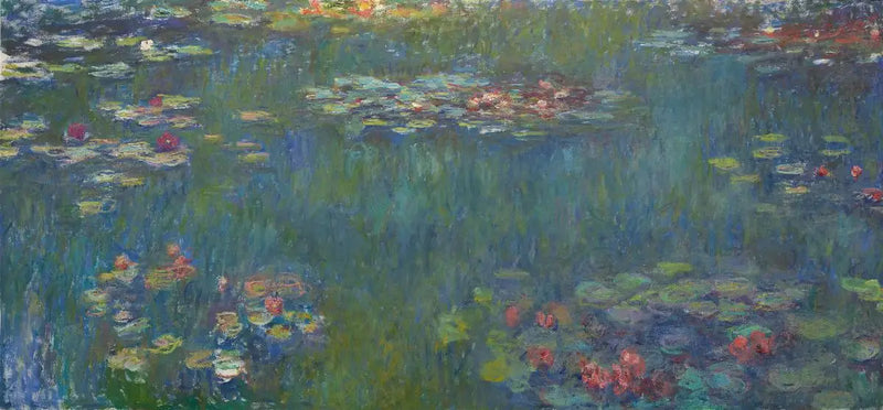 O Lago das Ninféias, reflexos verdes - Claude Monet