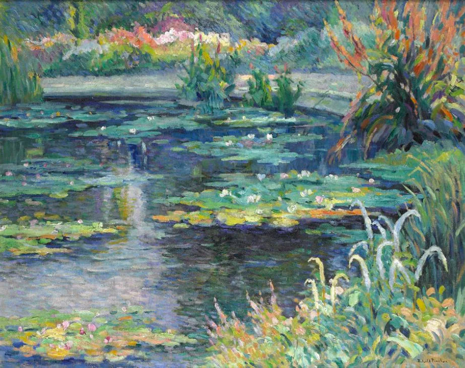 O lago com nenúfares - Robert Antoine Pinchon