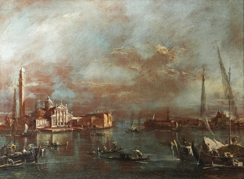 Bacia de São Marcos com a ilha de San Giorgio e a Giudecca - Francesco Guardi