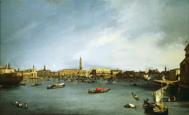 O Lago de São Marcos, Veneza, visto de Giudecca - Canaletto