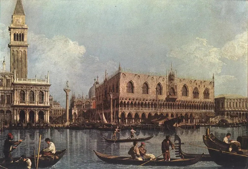O Lago de São Marcos visto do ponta da Alfândega - Canaletto