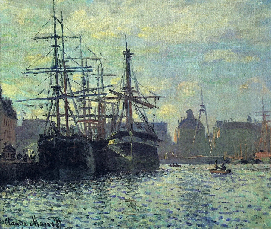 A Bacia do Comércio, Le Havre W294 - Claude Monet