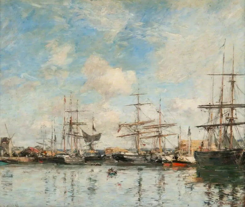 A Bacia do Porto de Gravelines - Eugène Boudin