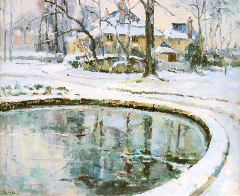 O bacia, neve - Robert Antoine Pinchon