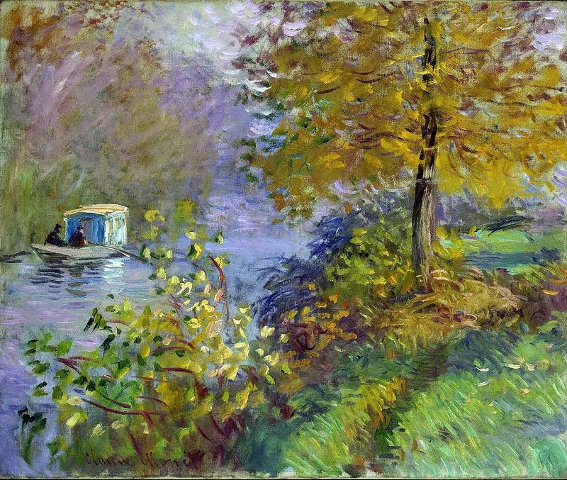 O barco-ateliê - Claude Monet