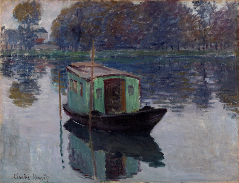 O barco-ateliê - Claude Monet