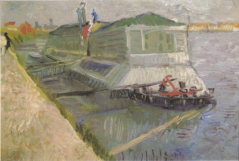O barco-lavanderia no Sena em Asnières - Vincent van Gogh