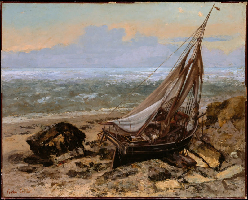 O Barco de Pesca - Gustave Courbet