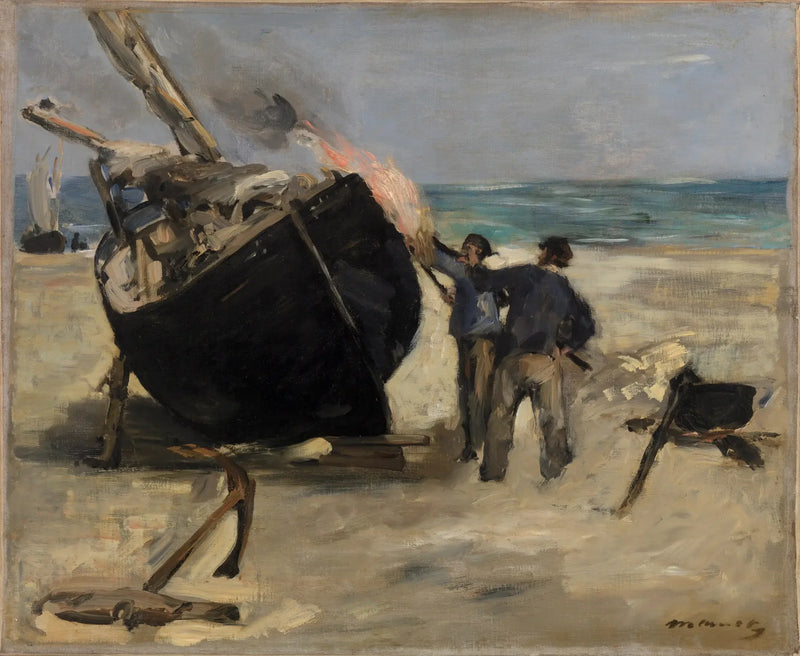 O Barco de Piche - Édouard Manet