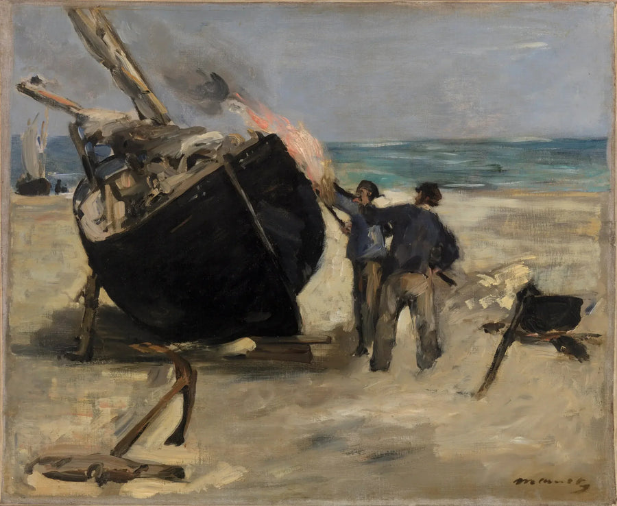 O Barco de Piche - Édouard Manet