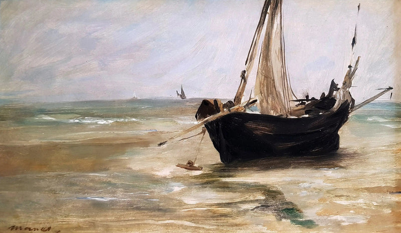 O barco negro em Berck - Édouard Manet