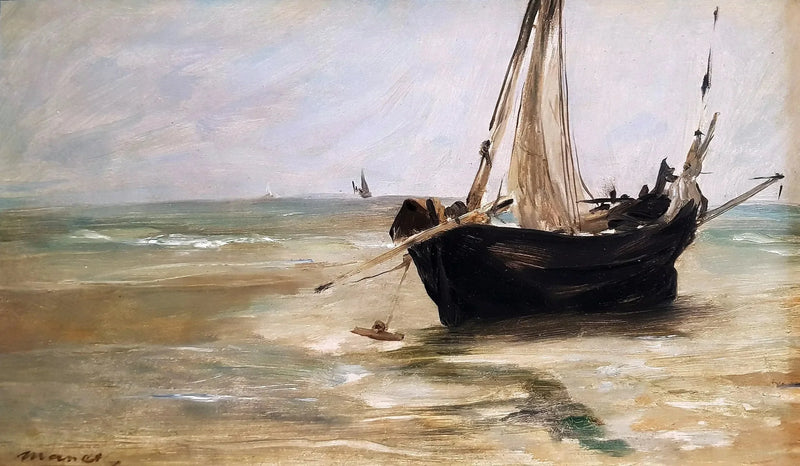 O barco negro em Berck - Édouard Manet