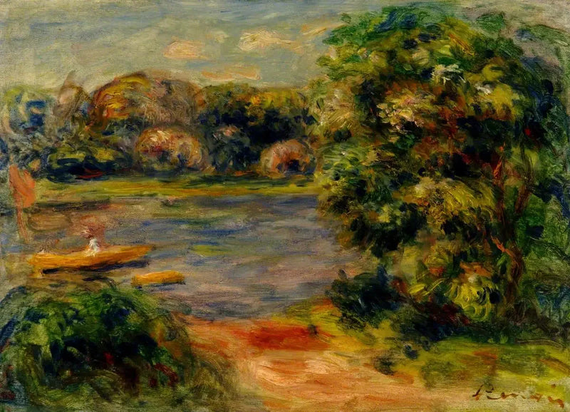 O barco no lago - Pierre-Auguste Renoir