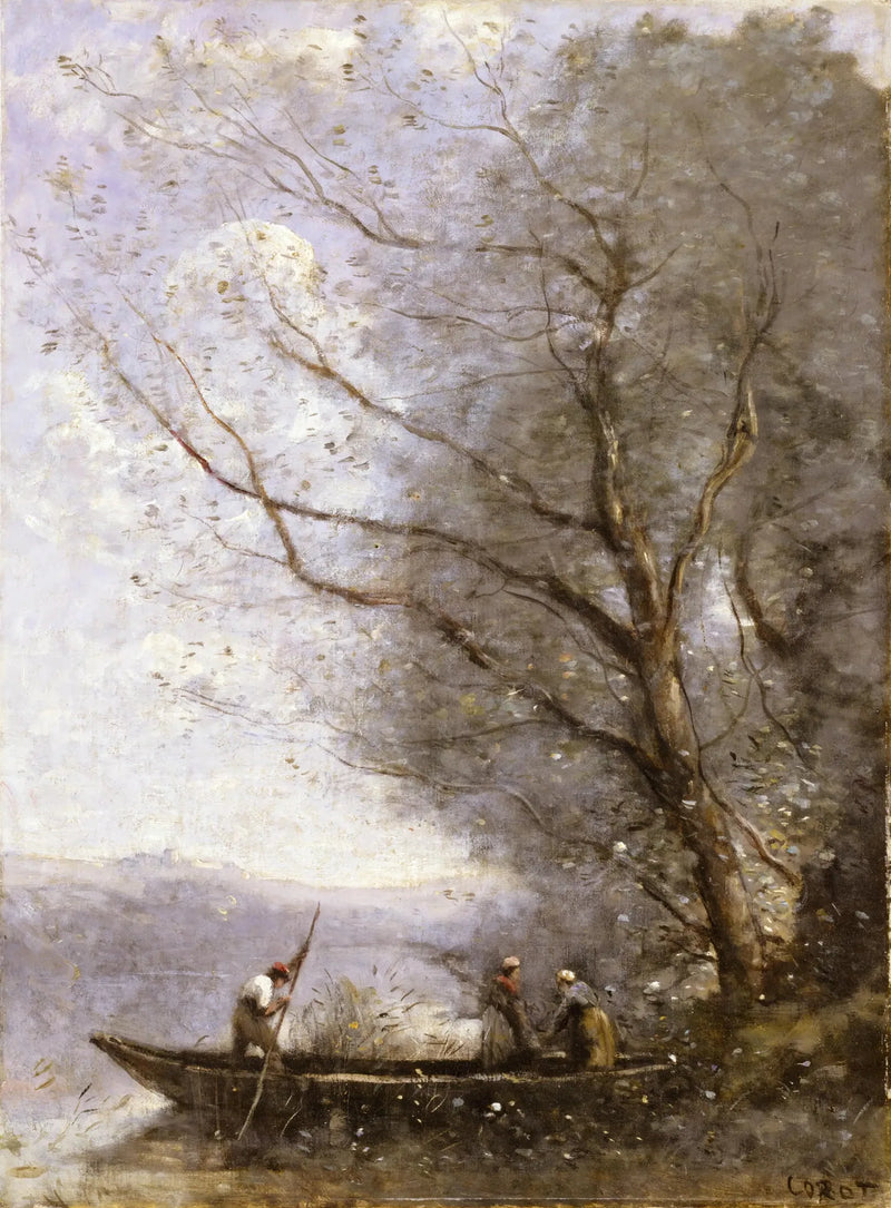 O Barqueiro - Jean-Baptiste Camille Corot