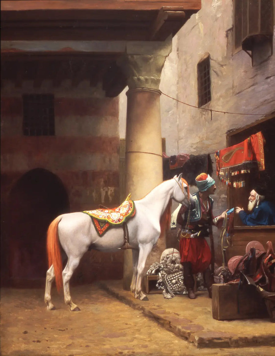 O bazar da sela, O Cairo - Jean-Léon Gérôme