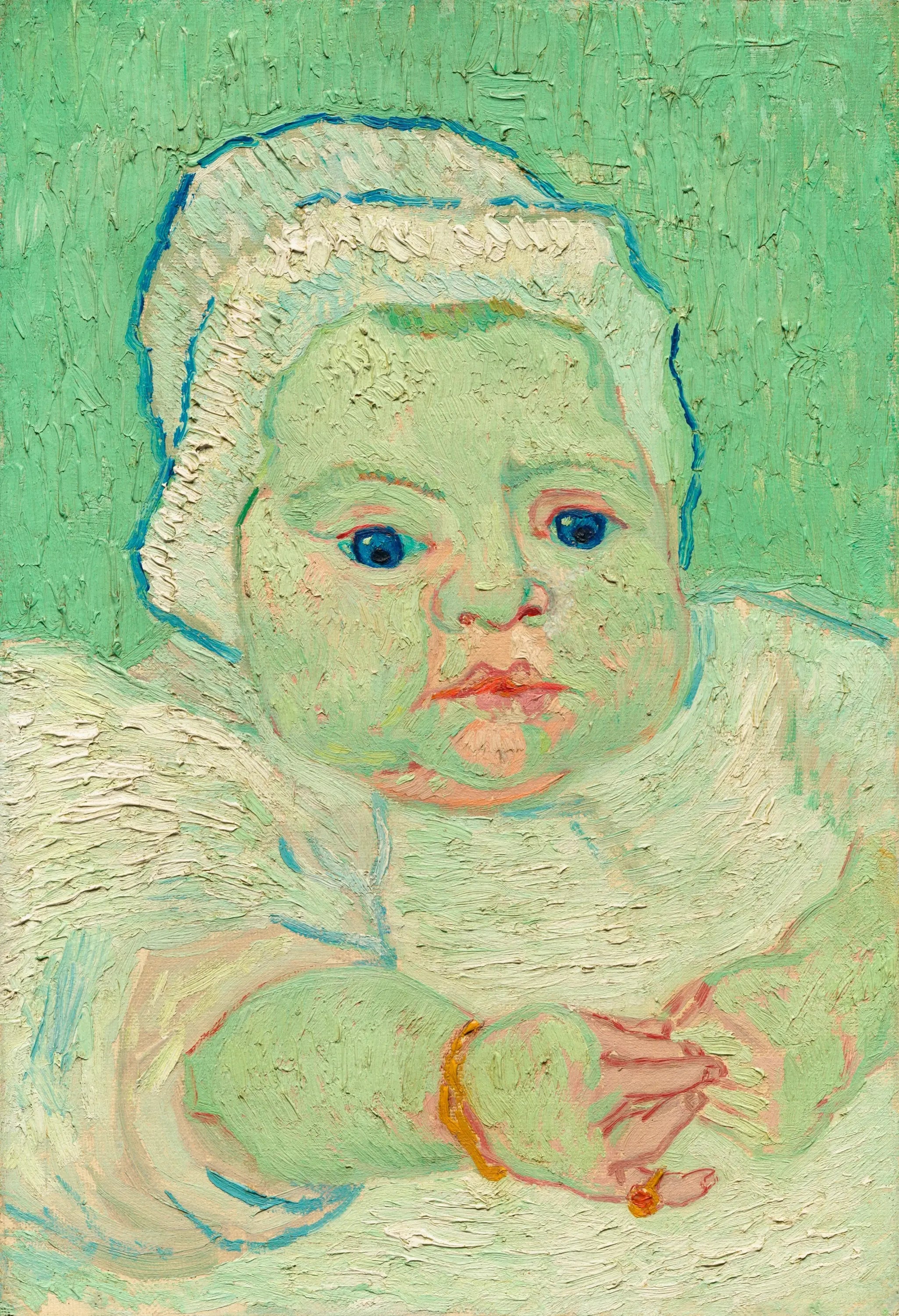 Reproduction du tableau « Le Bébé Marcelle Roulin. - Vincent van Gogh » par Alpha Reproduction en peinture à l’huile