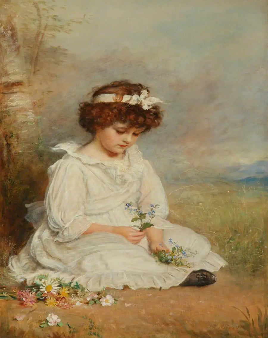 O azul querido de Little Speedwell - John Everett Millais