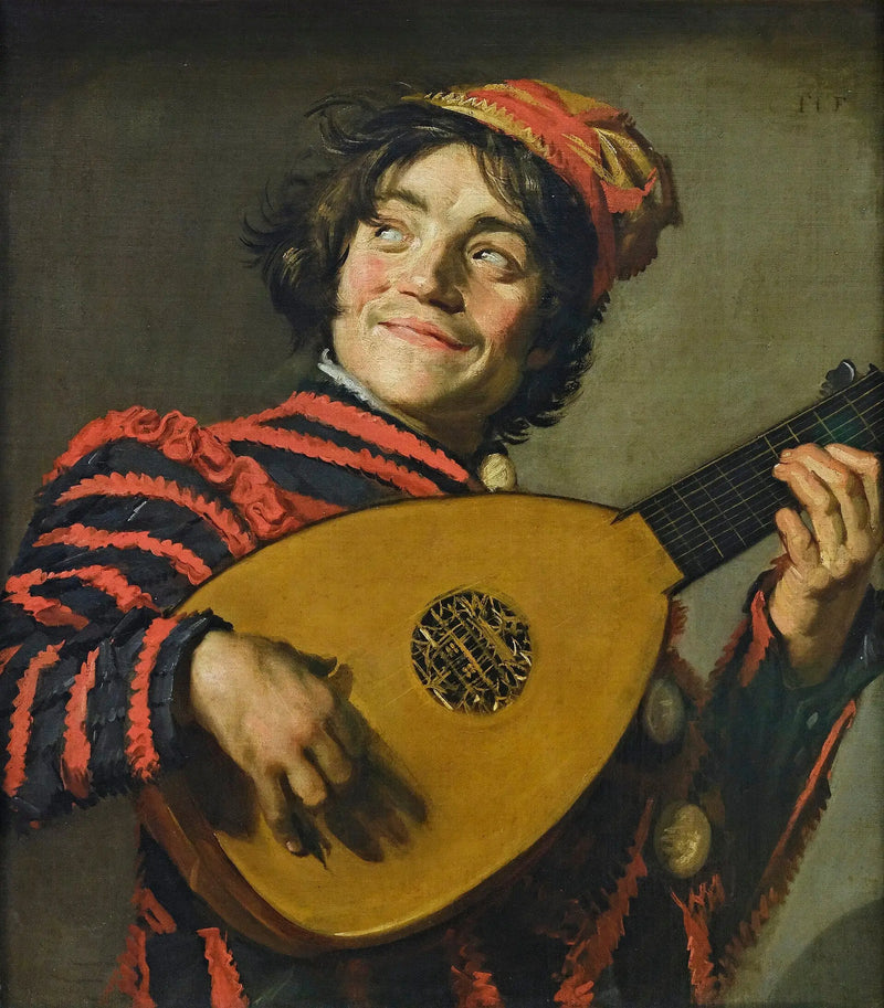 O Bobo com alaúde - Frans Hals