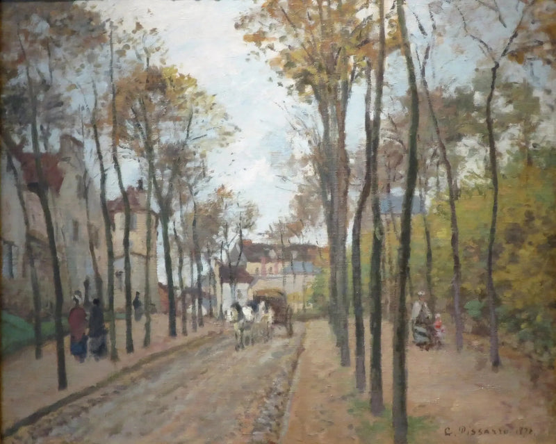 O boulevard des Fossés, Pontoise - Camille Pissarro
