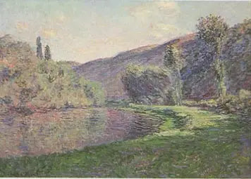 O Braço de Jeufosse, efeito de fim de tarde - Claude Monet
