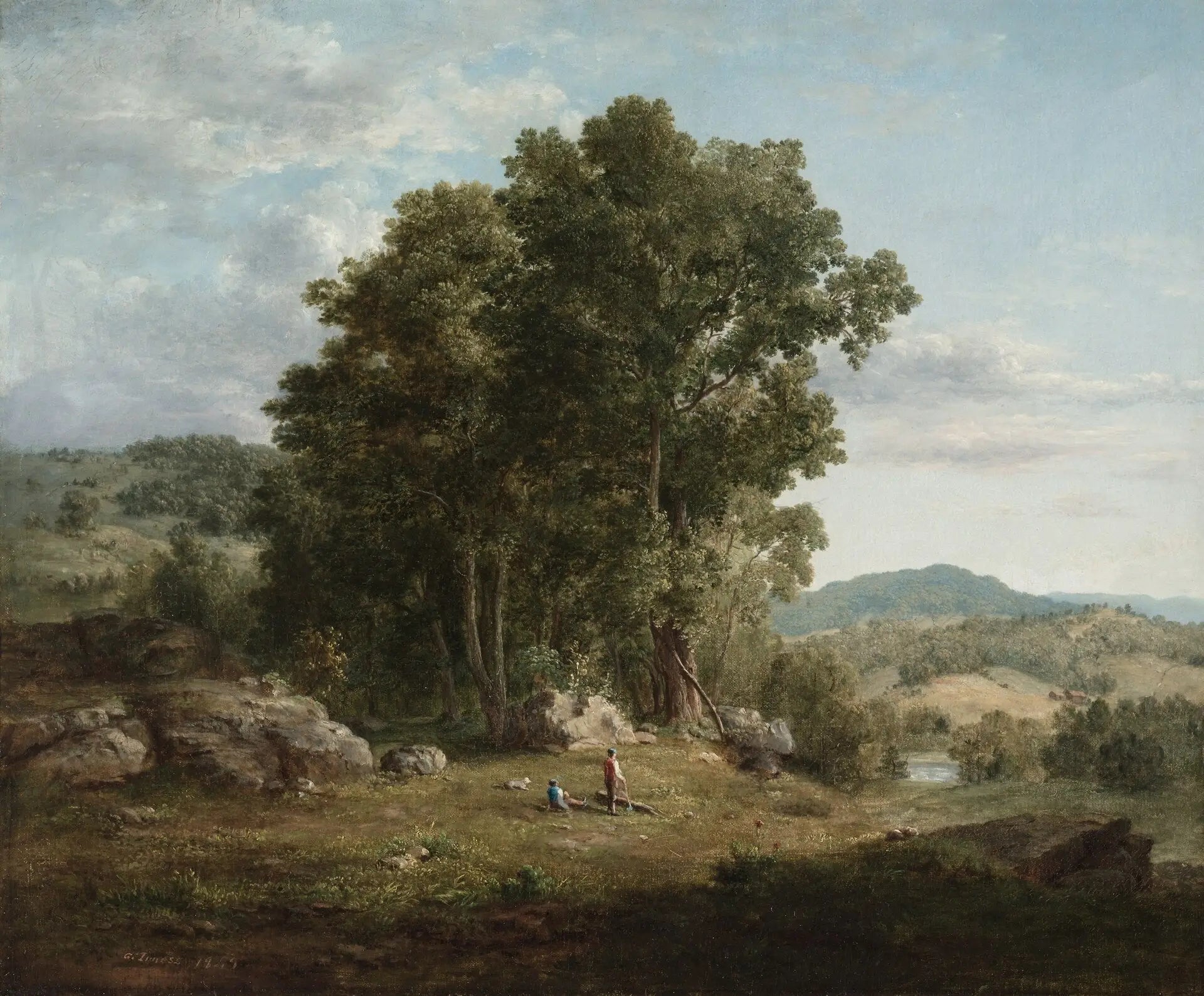 Le bûcheron - George Inness - Alpha Reproduction