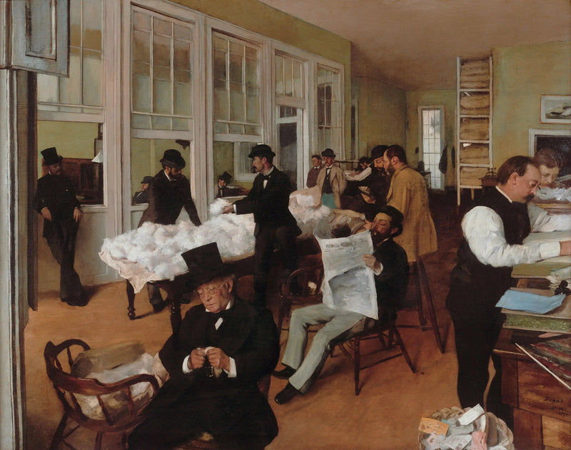 O Escritório de Algodão em Nova Orleans - Edgar Degas