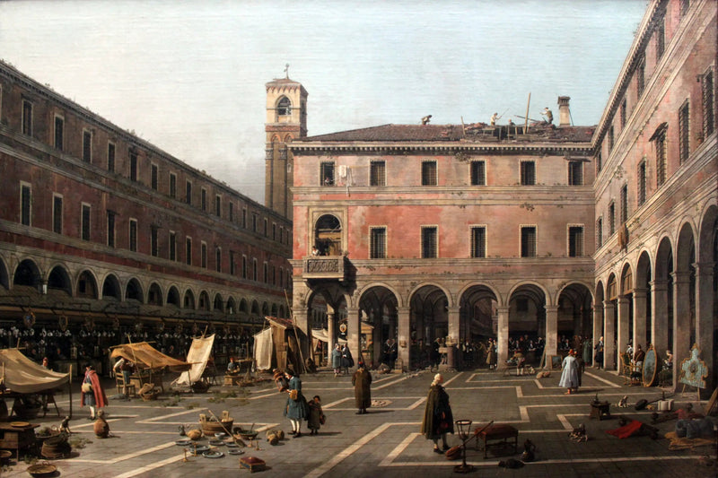 O Campo do Rialto - Canaletto