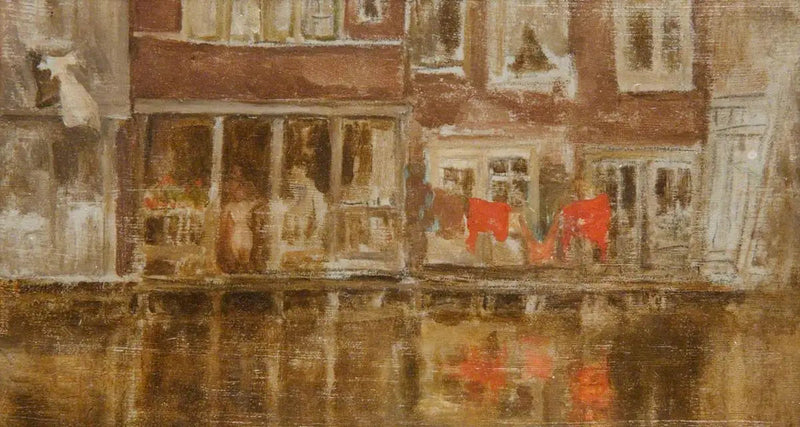 O canal de Amsterdã - James Abbott McNeill Whistler