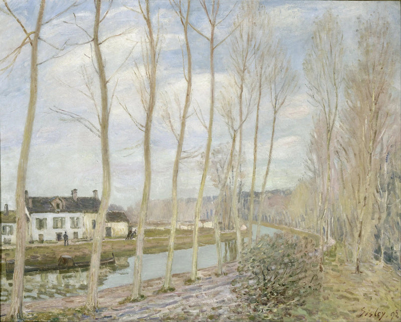 O Canal do Loing - Alfred Sisley