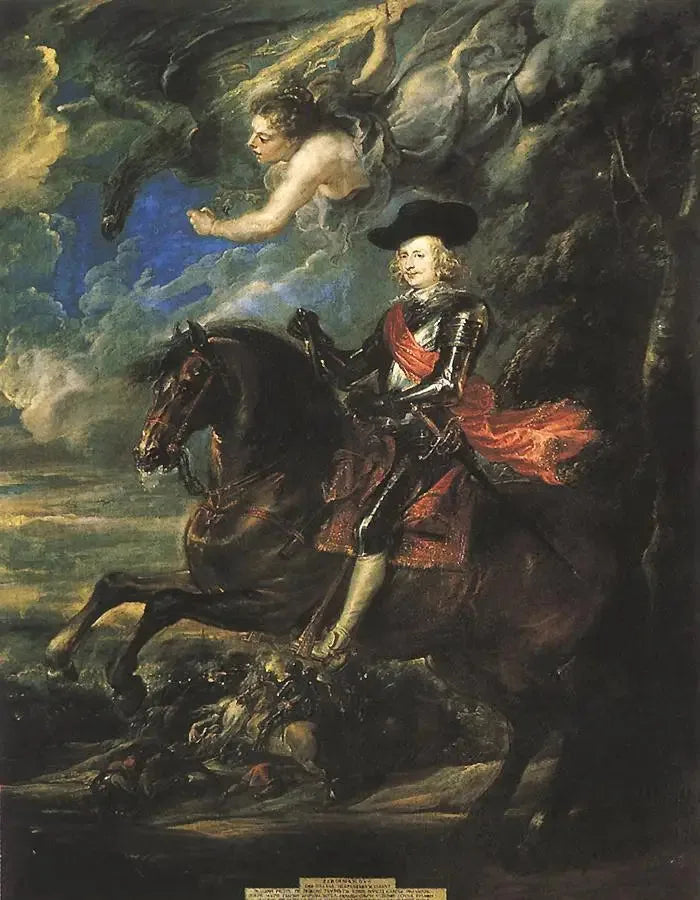 O cardeal-infant Don Fernando d'Áustria, na batalha de Nördlingen - Peter Paul Rubens
