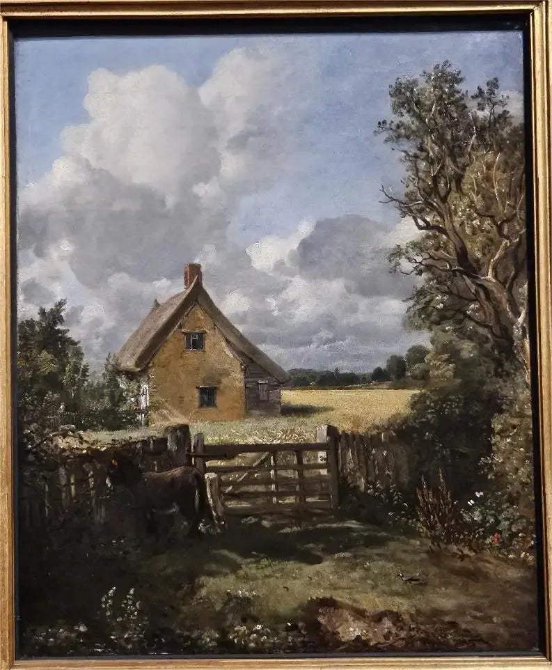 A cabana em um campo de milho - John Constable