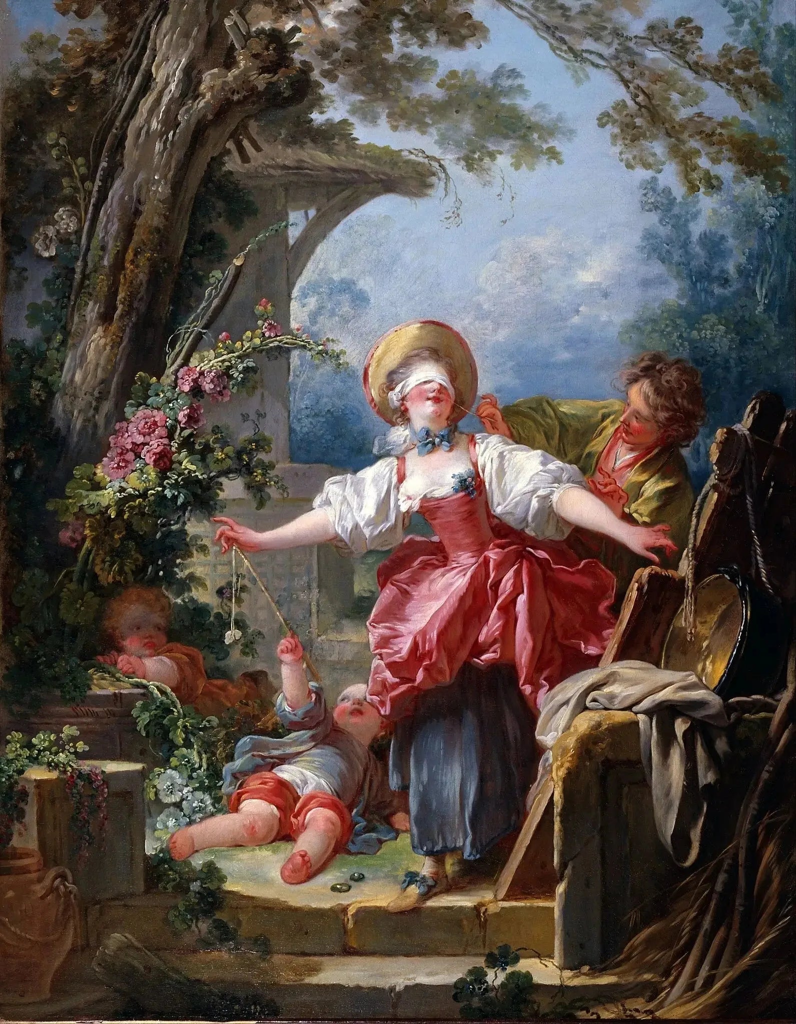le chamois de l'aveugle - Jean-Honoré Fragonard image 1 copie peinte à la main à l’huile