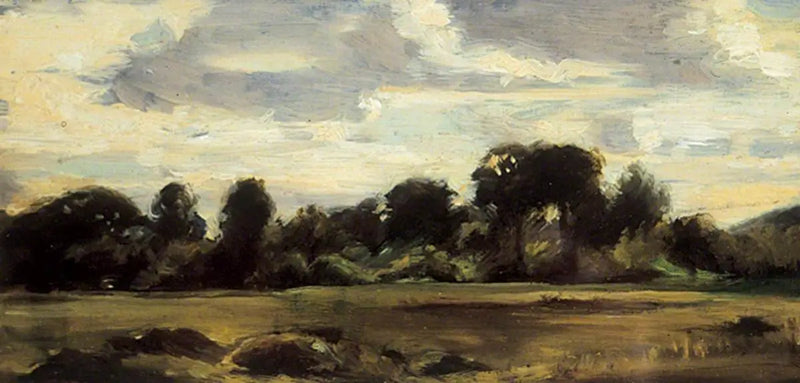 O campo perto da floresta - John Constable