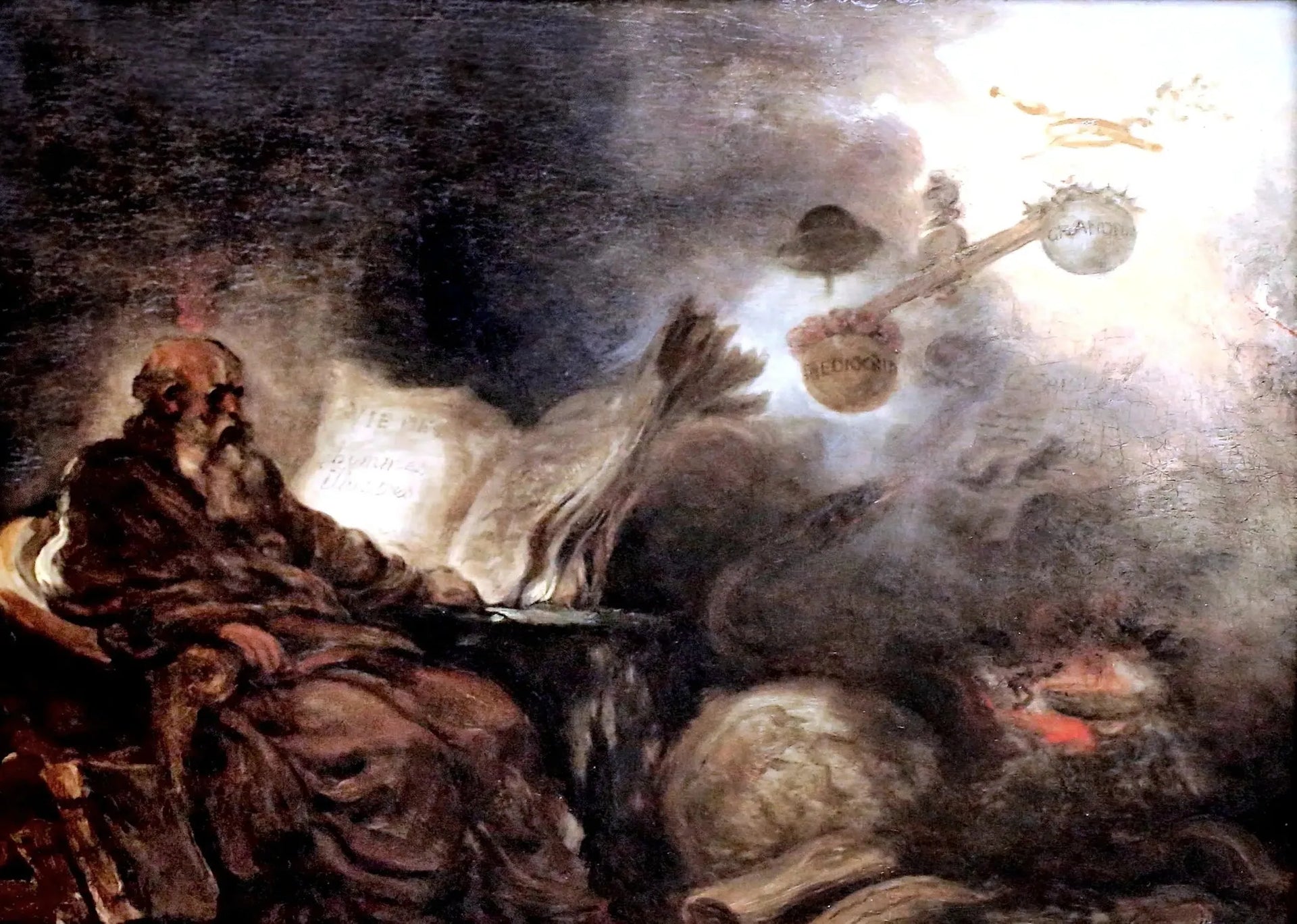 Le chant de Plutarque - Jean-Honoré Fragonard image 1 reproduction artisanale de tableau