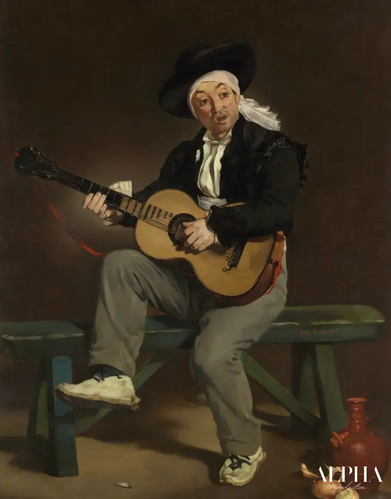 Le Chanteur espagnol - Edouard Manet - Reproductions de tableaux et peintures haut de gamme