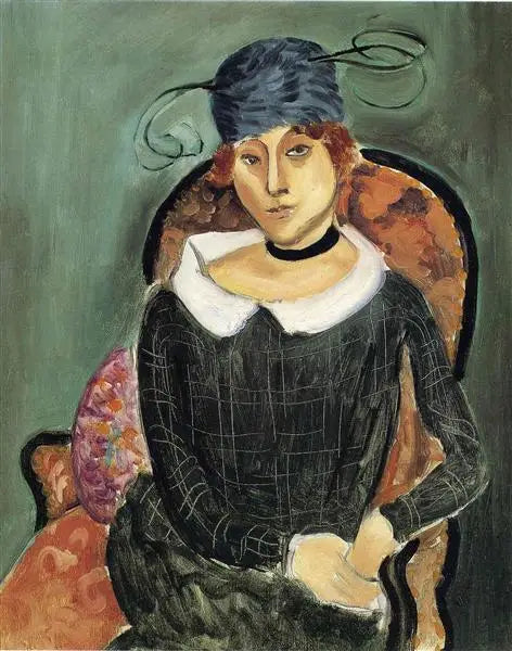 O chapéu de penas de avestruz - Henri Matisse