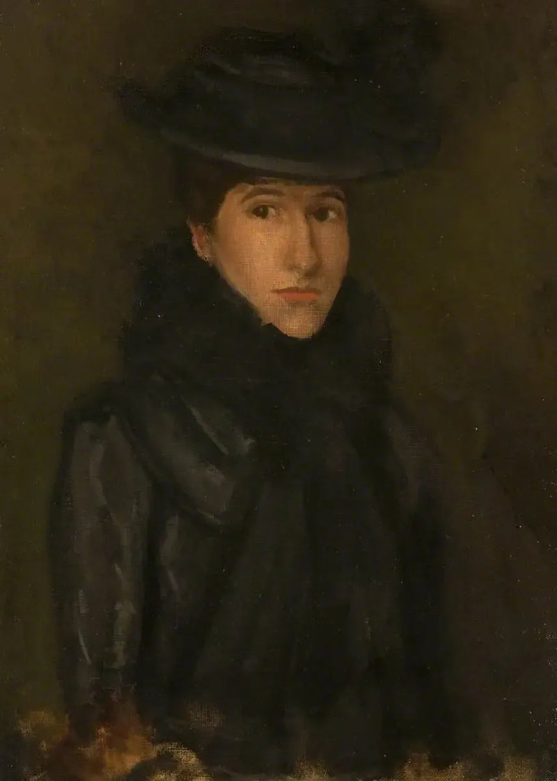 O Chapéu Preto - Mademoiselle Rosalind Birnie Philip; 1900-1902 - James Abbott McNeill Whistler