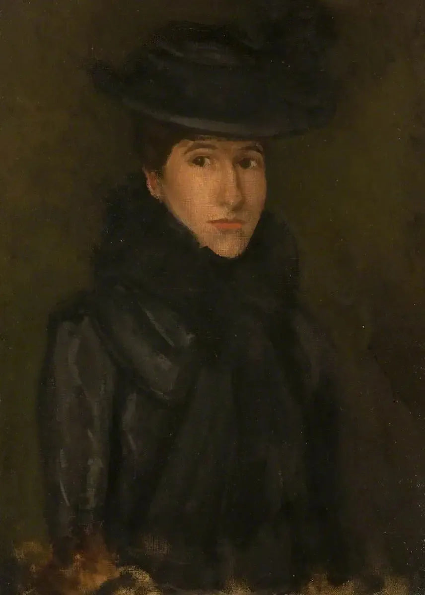 O Chapéu Preto - Mademoiselle Rosalind Birnie Philip; 1900-1902 - James Abbott McNeill Whistler
