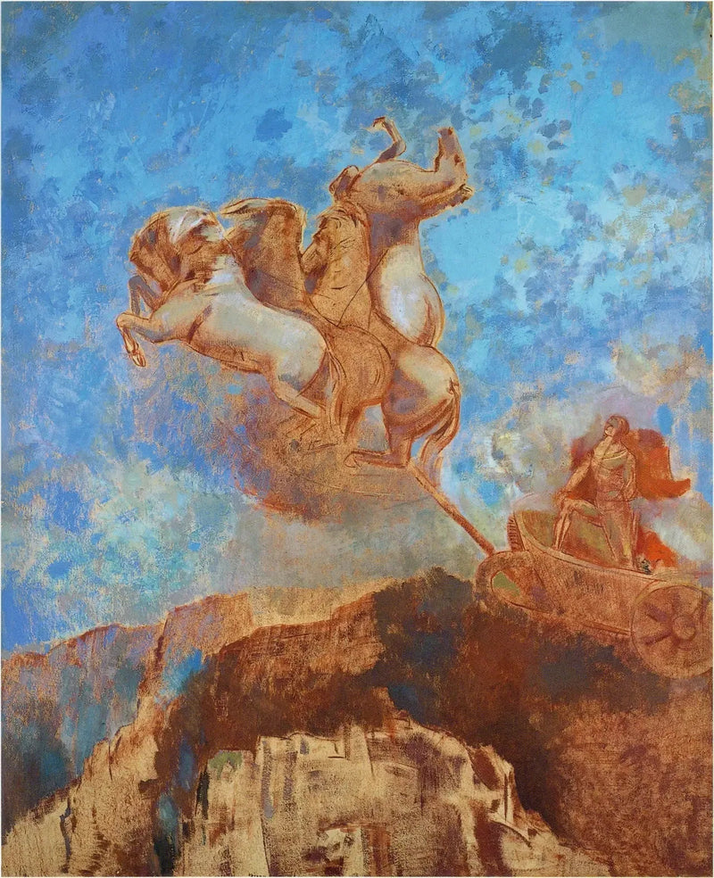 O carruagem de Apolo - Odilon Redon