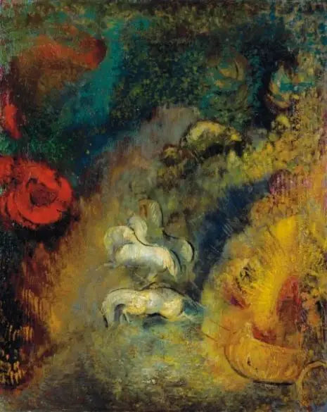 O carruagem de Apolo - Odilon Redon