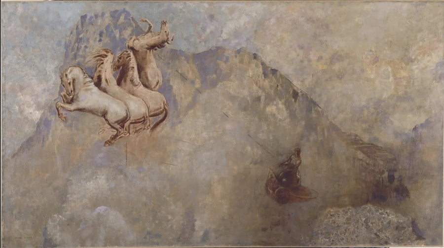 O carruagem do Sol - Odilon Redon
