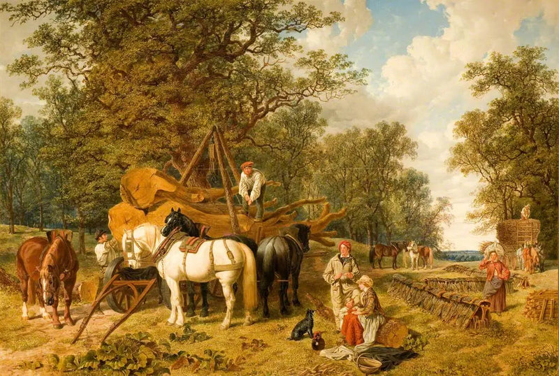 O carrinho de lenha - John Frederick Herring, Sr.