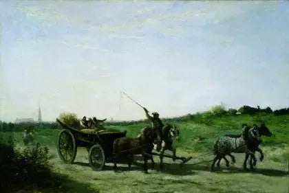 O carrinho de Arras - Jean-Baptiste Camille Corot