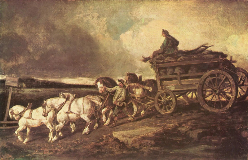 O carro de carvão - Théodore Géricault