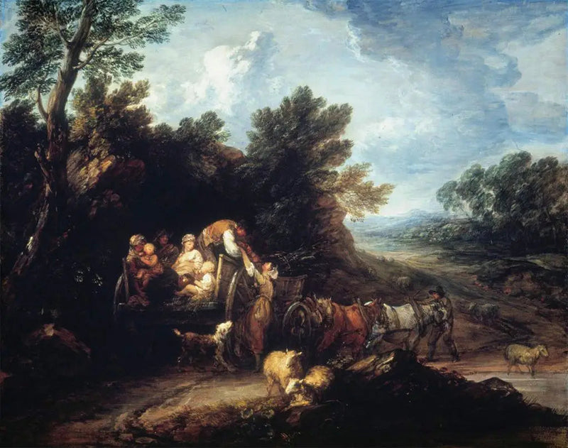 O carrinho de colheita, 1784 - Thomas Gainsborough